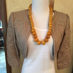 Catherine Malandrino Quilted Cropped Jacket